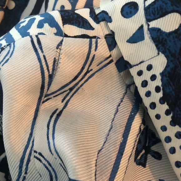 Oscar de la Renta Silk Patchwork Dress - Picture 7 of 10